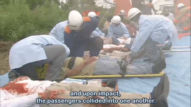Injured passengers