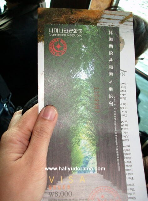 Ticket to Nami Island