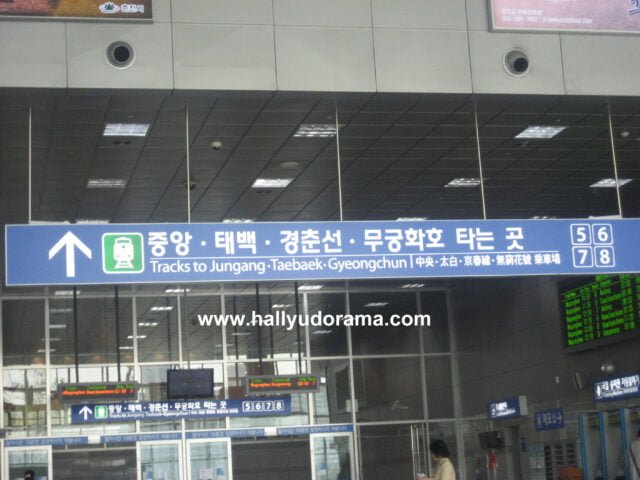 Train station to Gapyeong, near the Lotte Department Store.