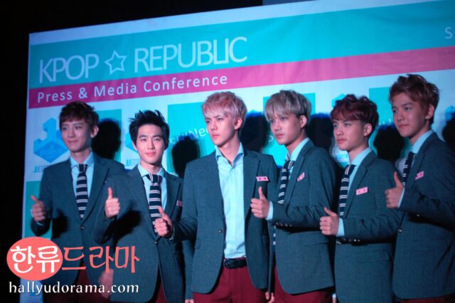 EXO K at the 2013 Kpop Republic presscon
