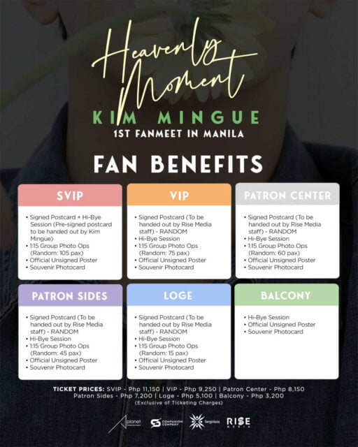 Kim Min-kyu Manila fanmeet fan benefits