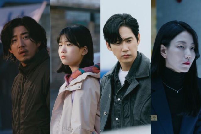 Yoon Kye-sang, Yoo Na, Park Sung-hoon, and Kim Shin-rok on “The Kidnapping Day,” now streaming on Prime Video.