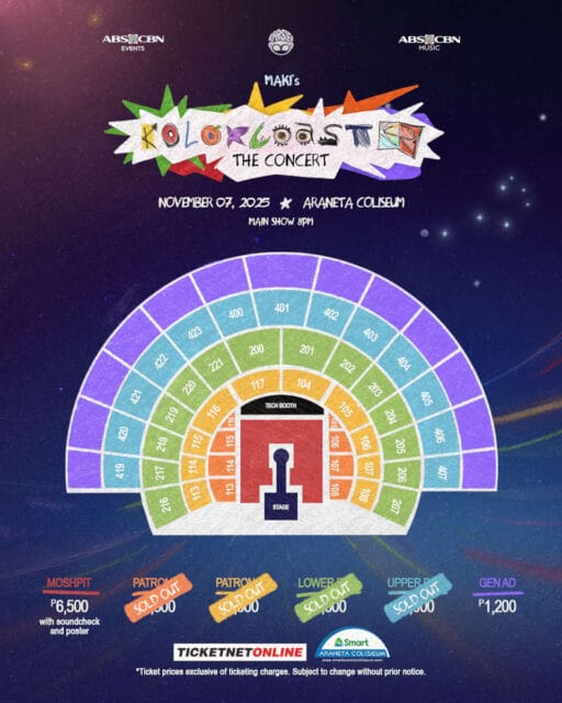 "Kolorcoaster" concert poster