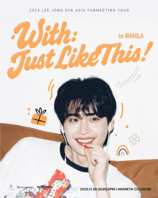 Lee Jong-suk in Manila Fan Meeting 2025 Poster